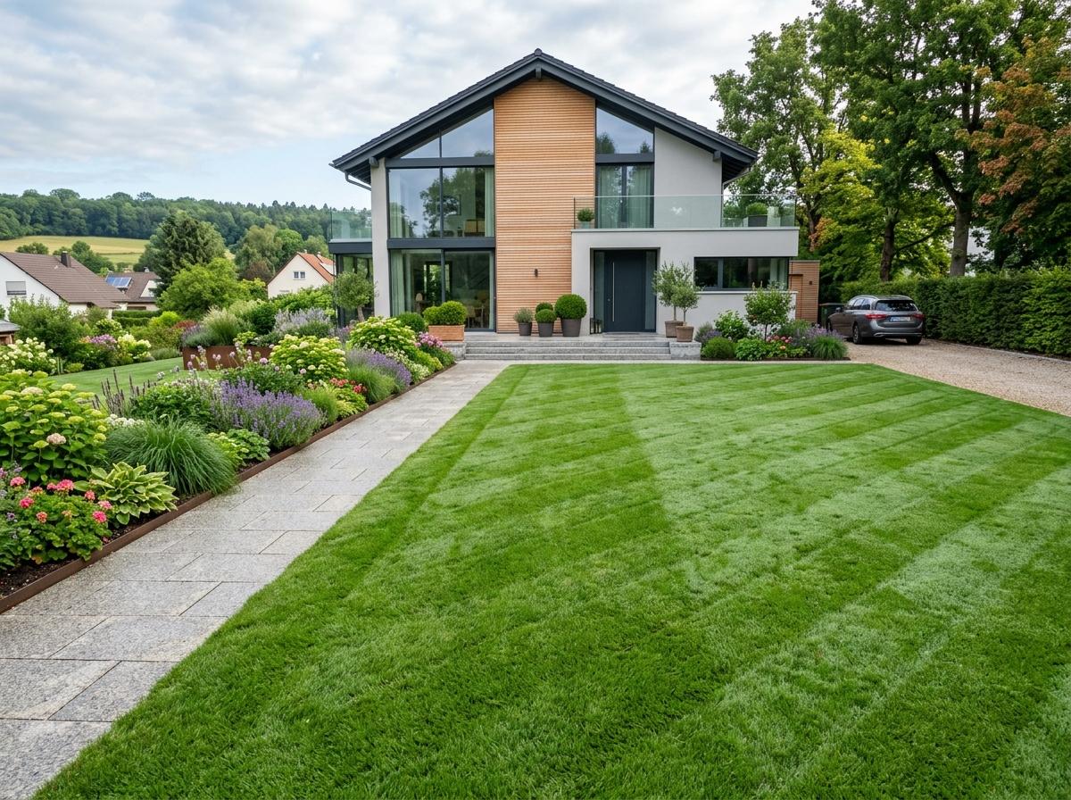 Immaculately maintained garden and lawn care by Pacolli